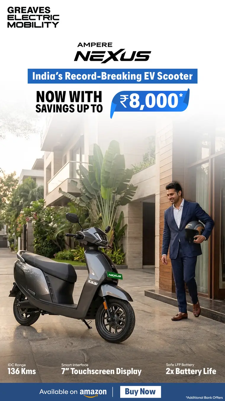 Ampere ad creative: ₹8,000*