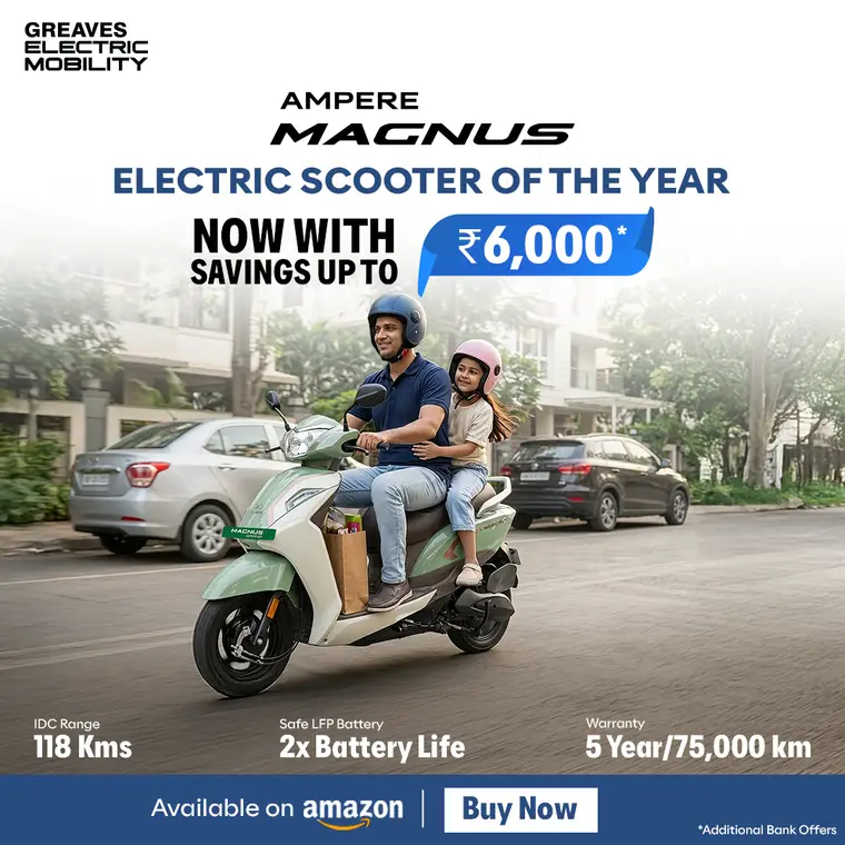 Ampere ad creative: ₹6,000*