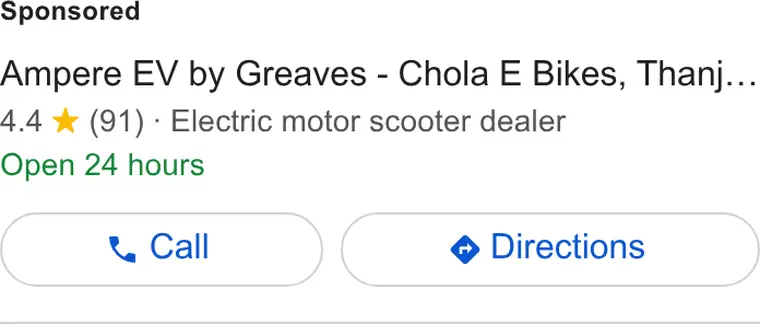 Ampere ad creative: Ampere EV by Greaves - Chola E Bikes, Thanj...