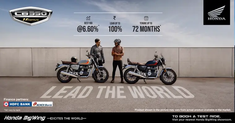Honda 2-Wheelers ad creative: LEAD THE WORLD
