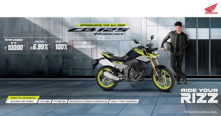 Honda 2-Wheelers ad creative: CB125 Hornet