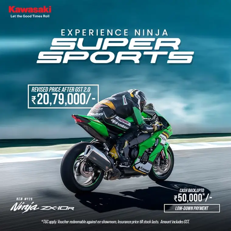 Kawasaki ad creative: Kawasaki Ninja ZX-10R Super Sports Promotion