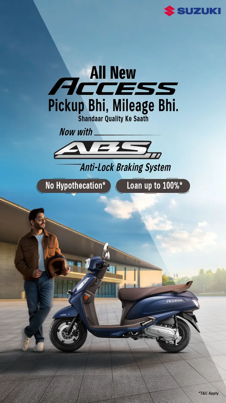 Suzuki ad creative: All New Access