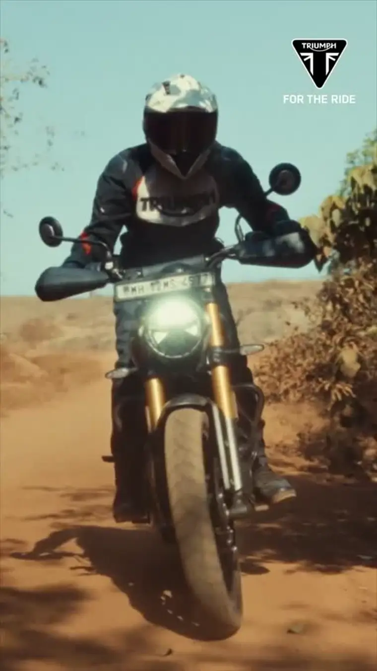 Triumph ad creative: SAVE UPTO ₹21 500*