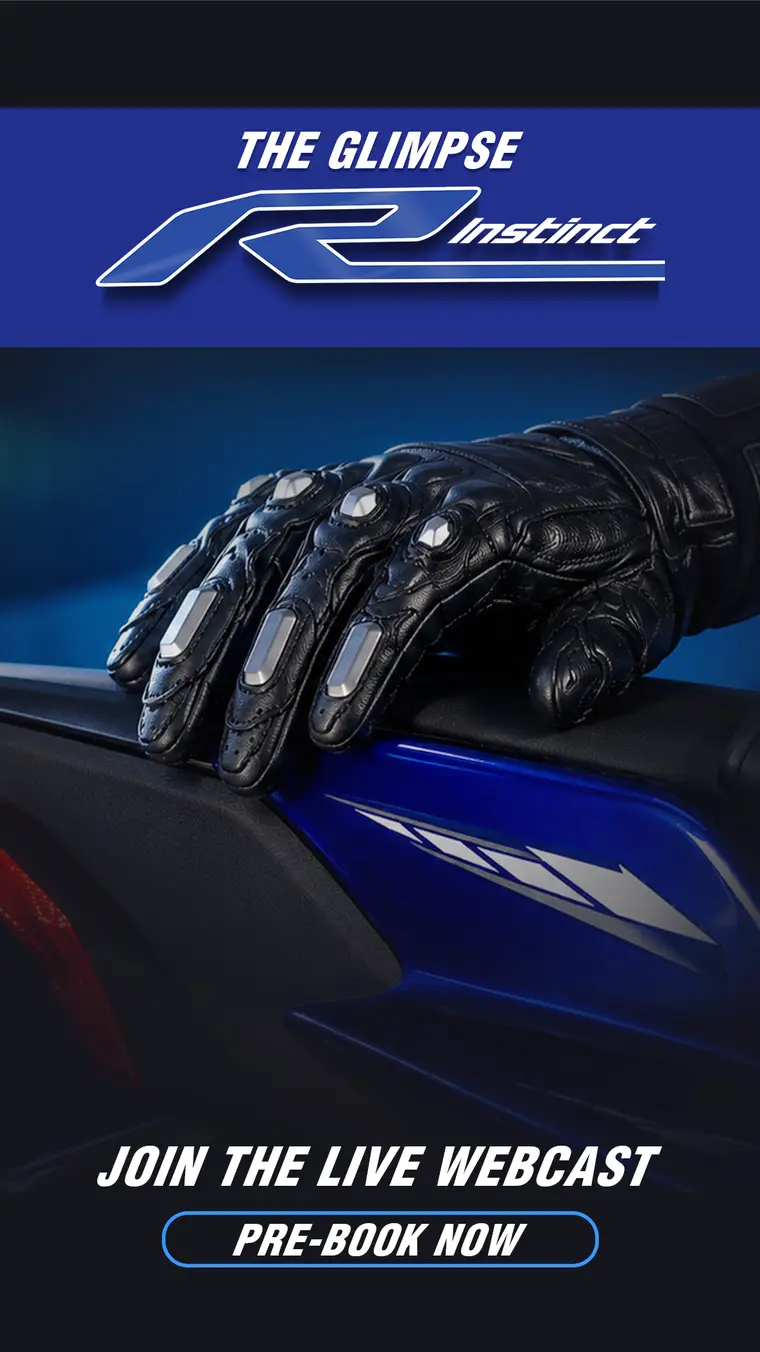 Yamaha ad creative: THE GLIMPSE R Instinct