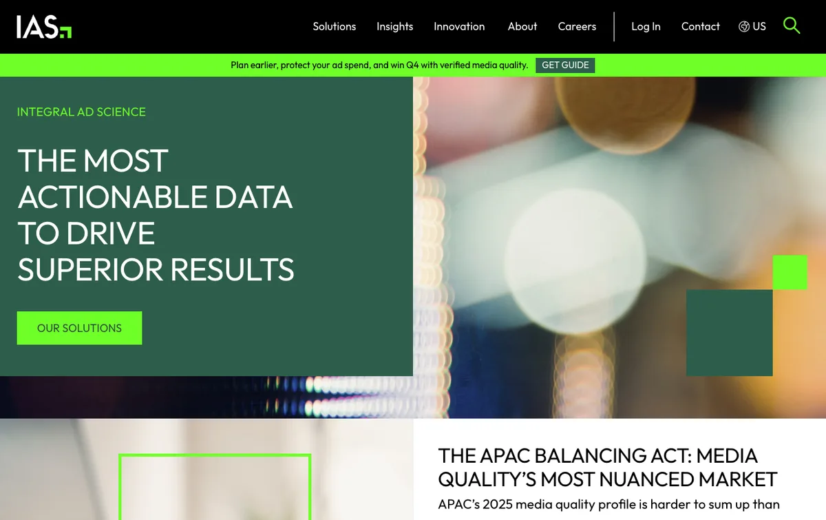 Integral Ad Science homepage