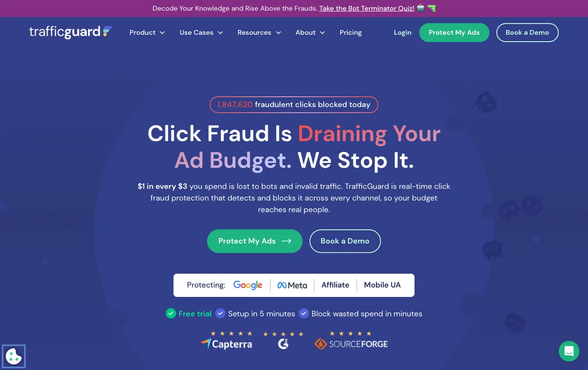 TrafficGuard homepage