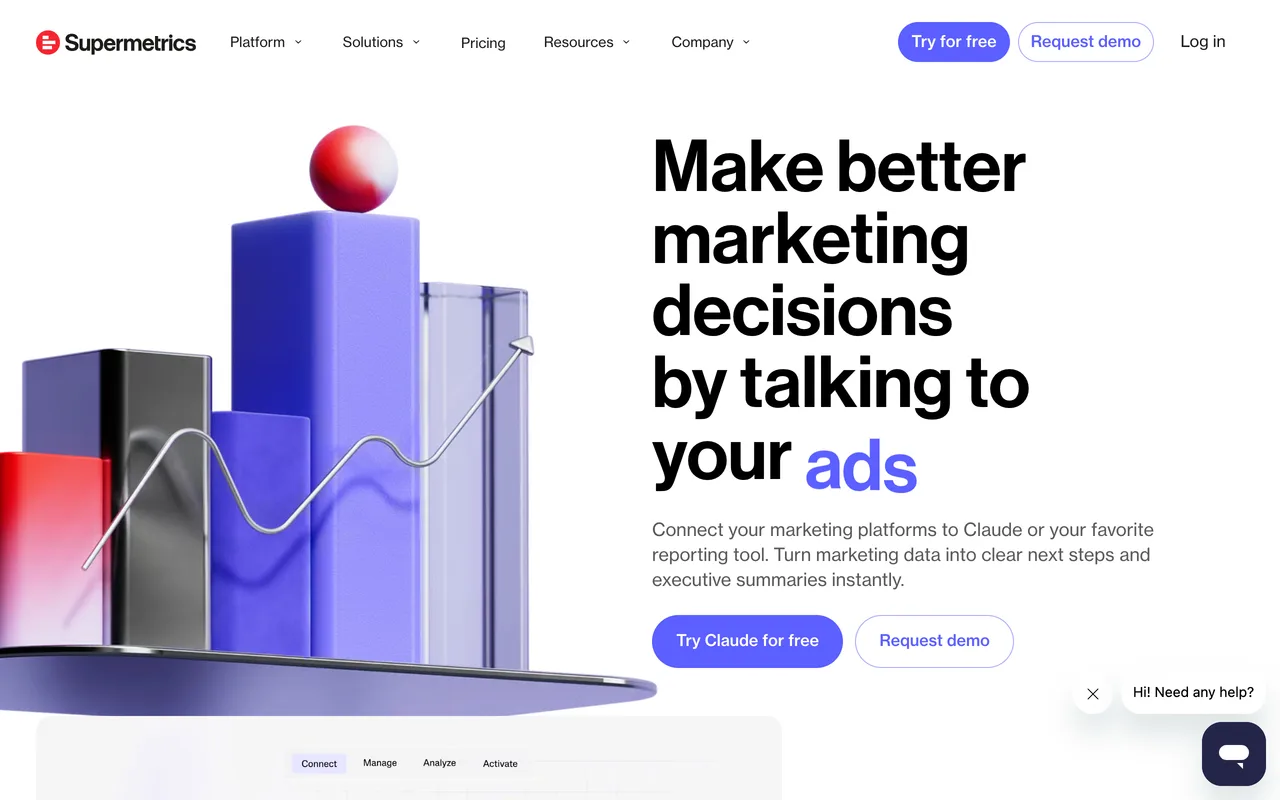 Supermetrics homepage