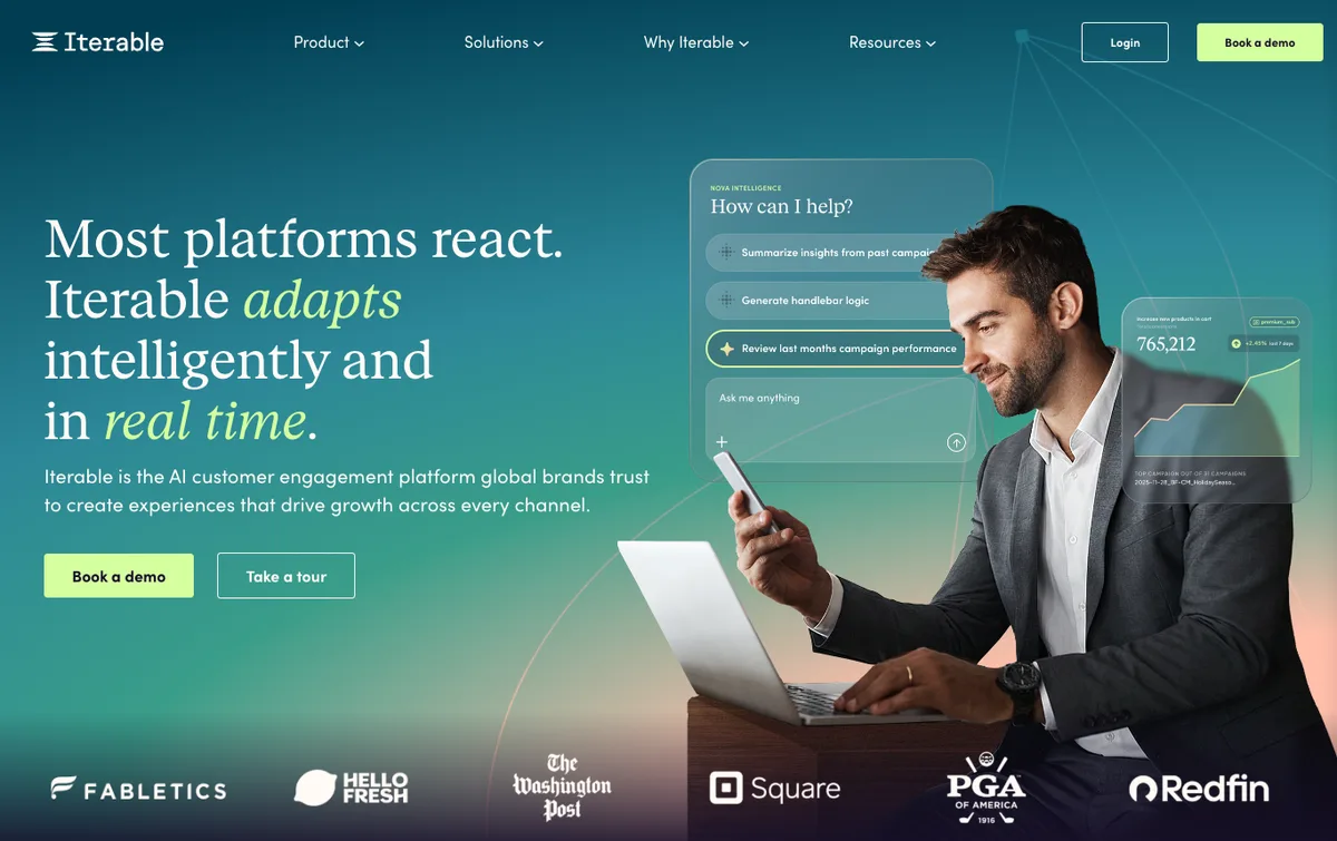 Iterable homepage