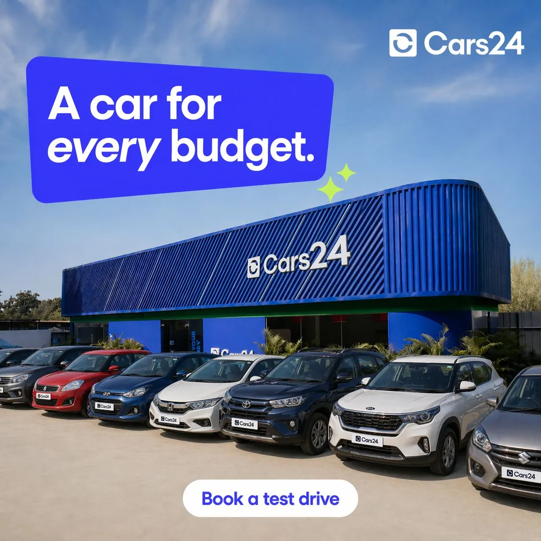 A car for every budget — Cars24 creative made with Hawky