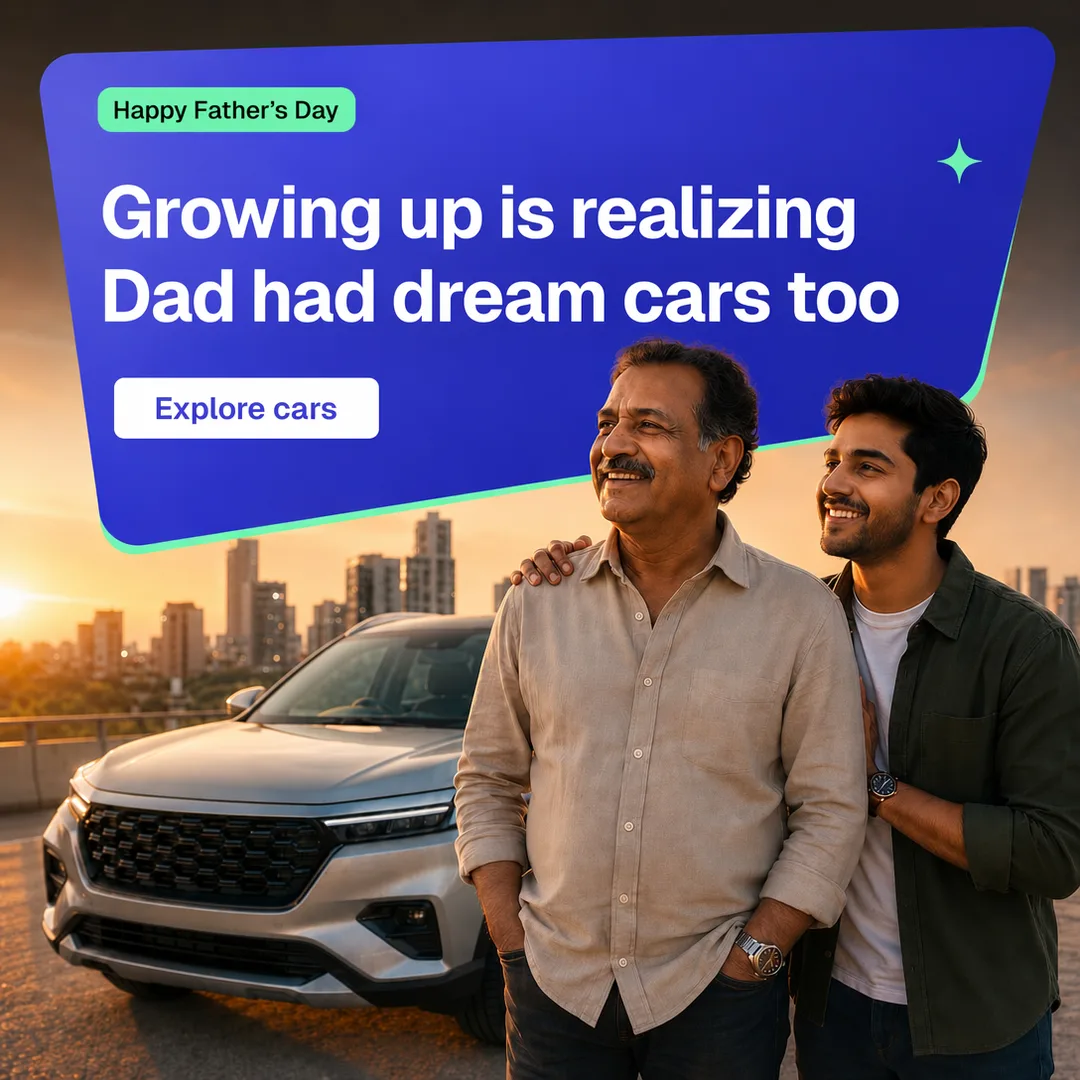 Father's Day creative — Cars24 creative made with Hawky